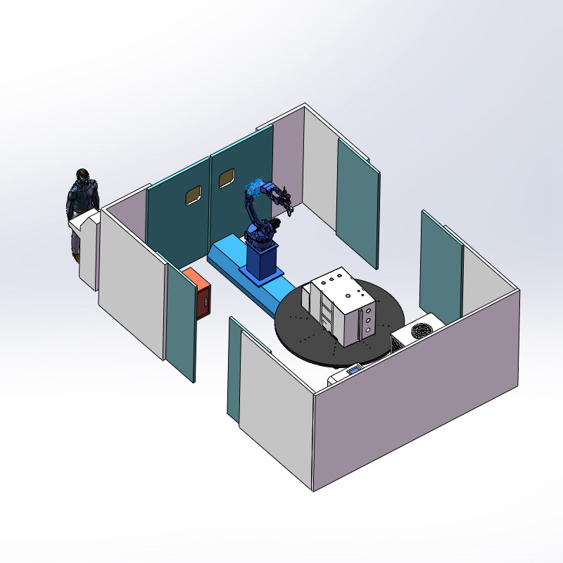 充氣柜機器人激光焊接