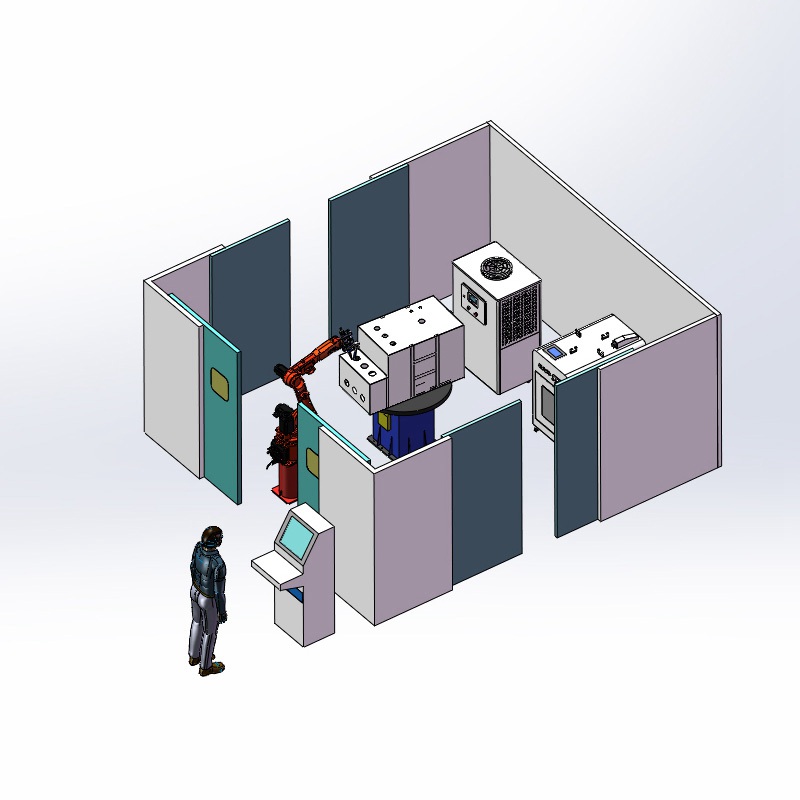 充氣柜機器人激光焊接